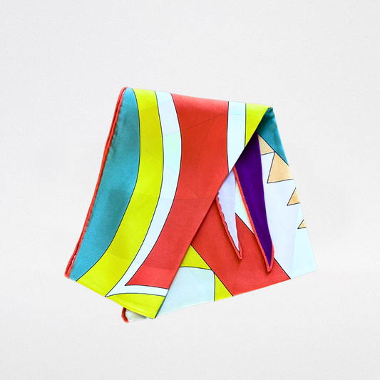 Kite silk twill scarf