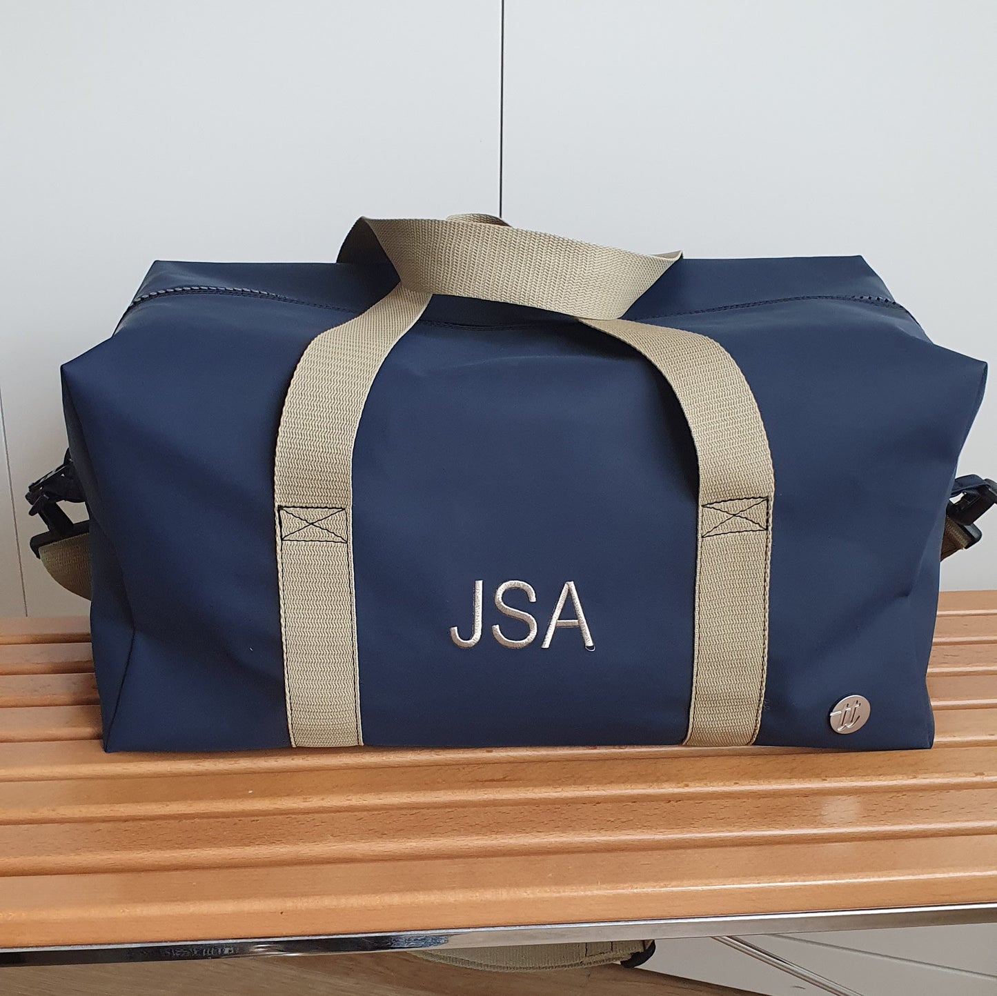Bolsa de viaje Navy rayas