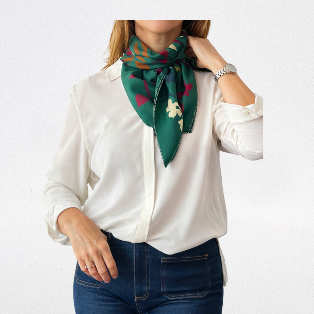 Pañuelo de seda Ramas