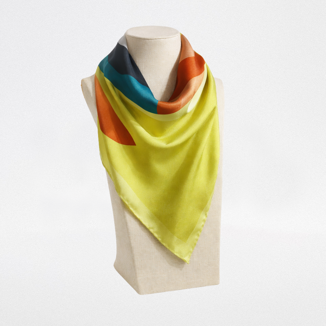 Mini foulard di seta Faccina