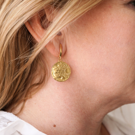Sun and Moon Earrings
