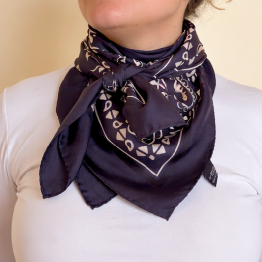 Silk bandana scarf