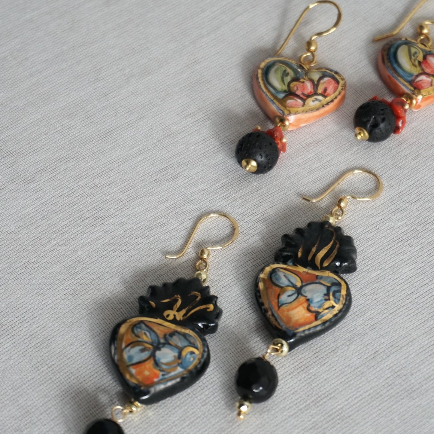 Pendientes Corazón de cerámica