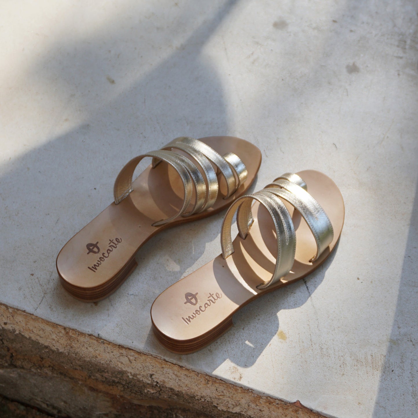 Golden Ralf sandals