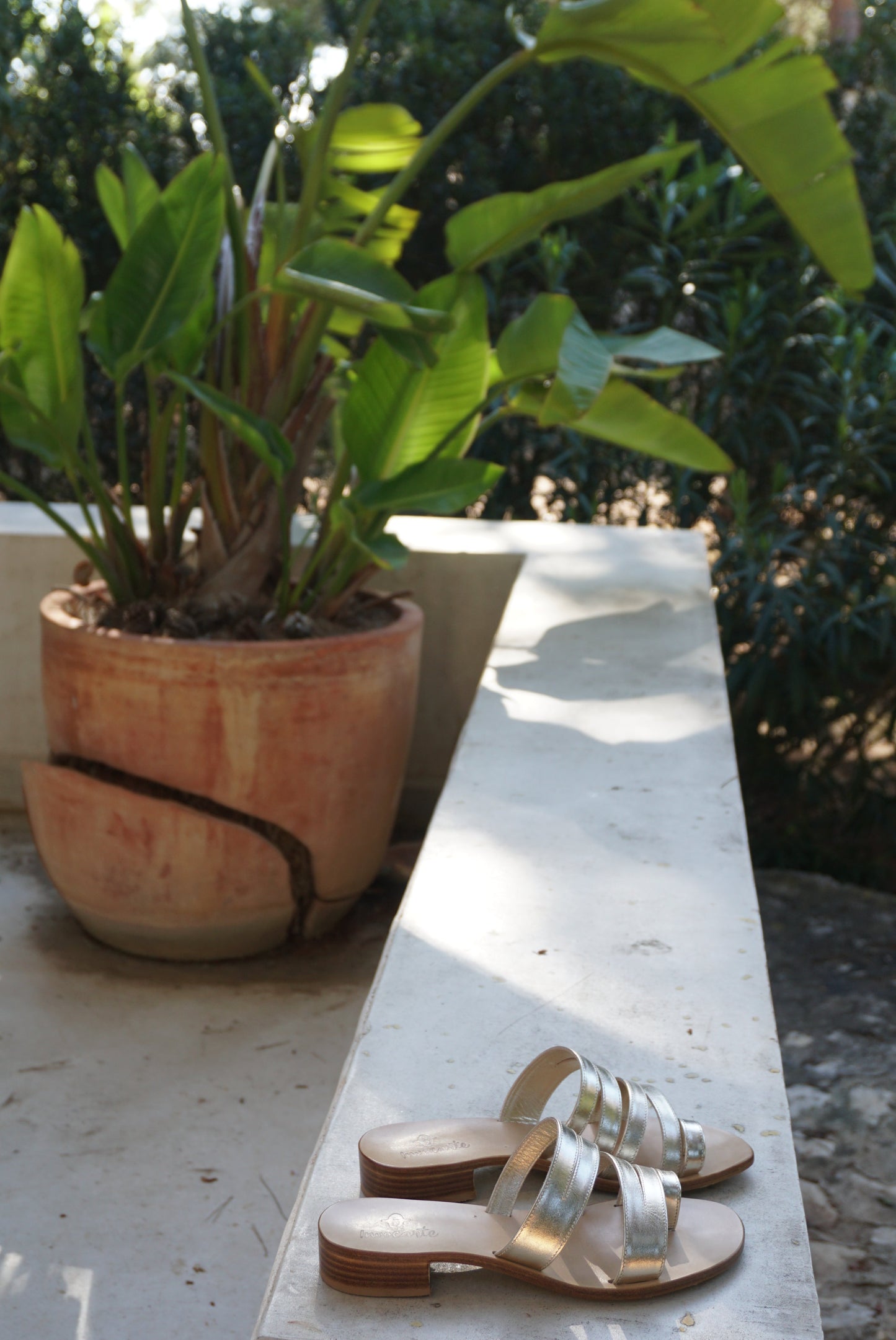 Golden Ralf sandals