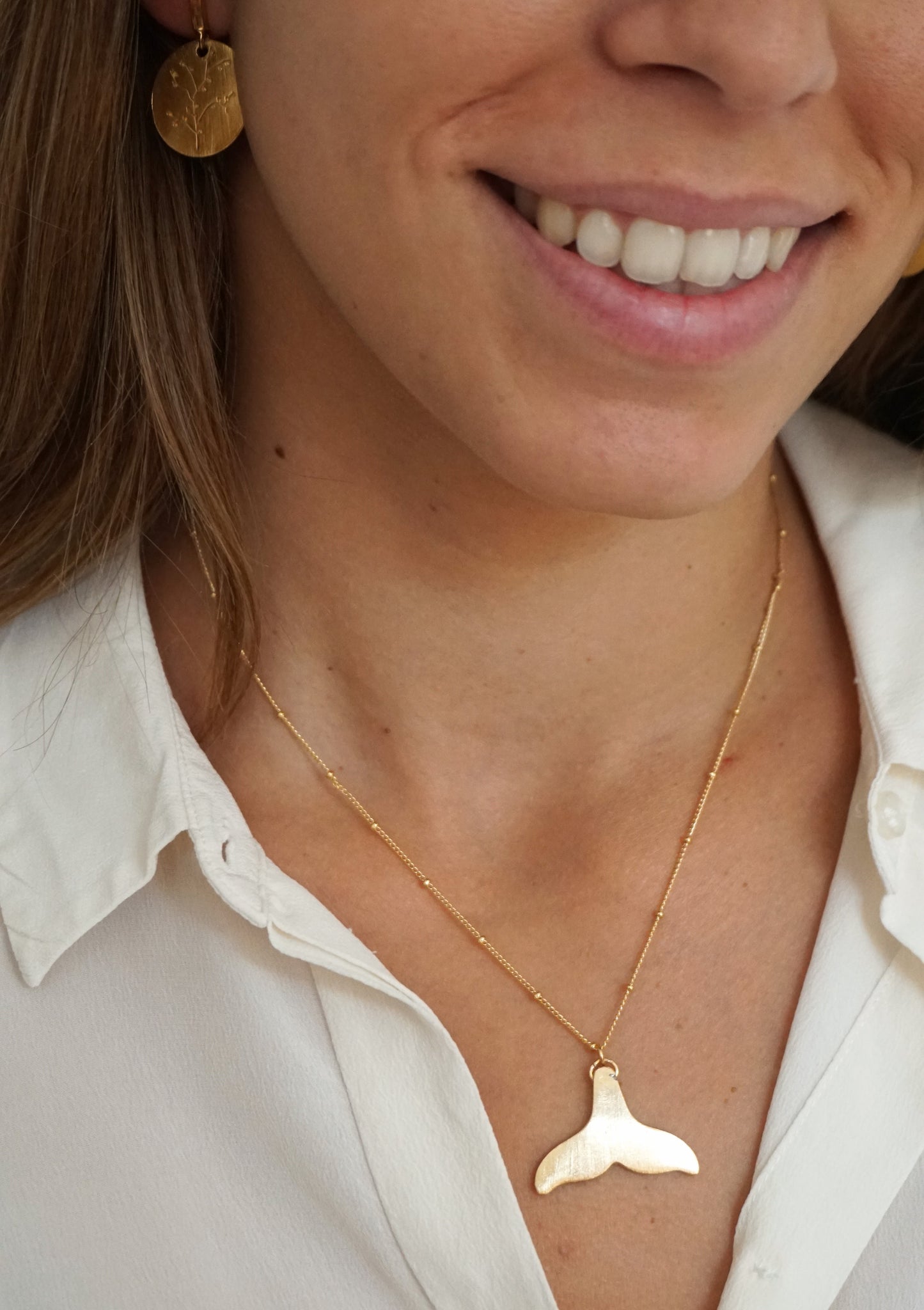 Collana ciondolo Coda di balena