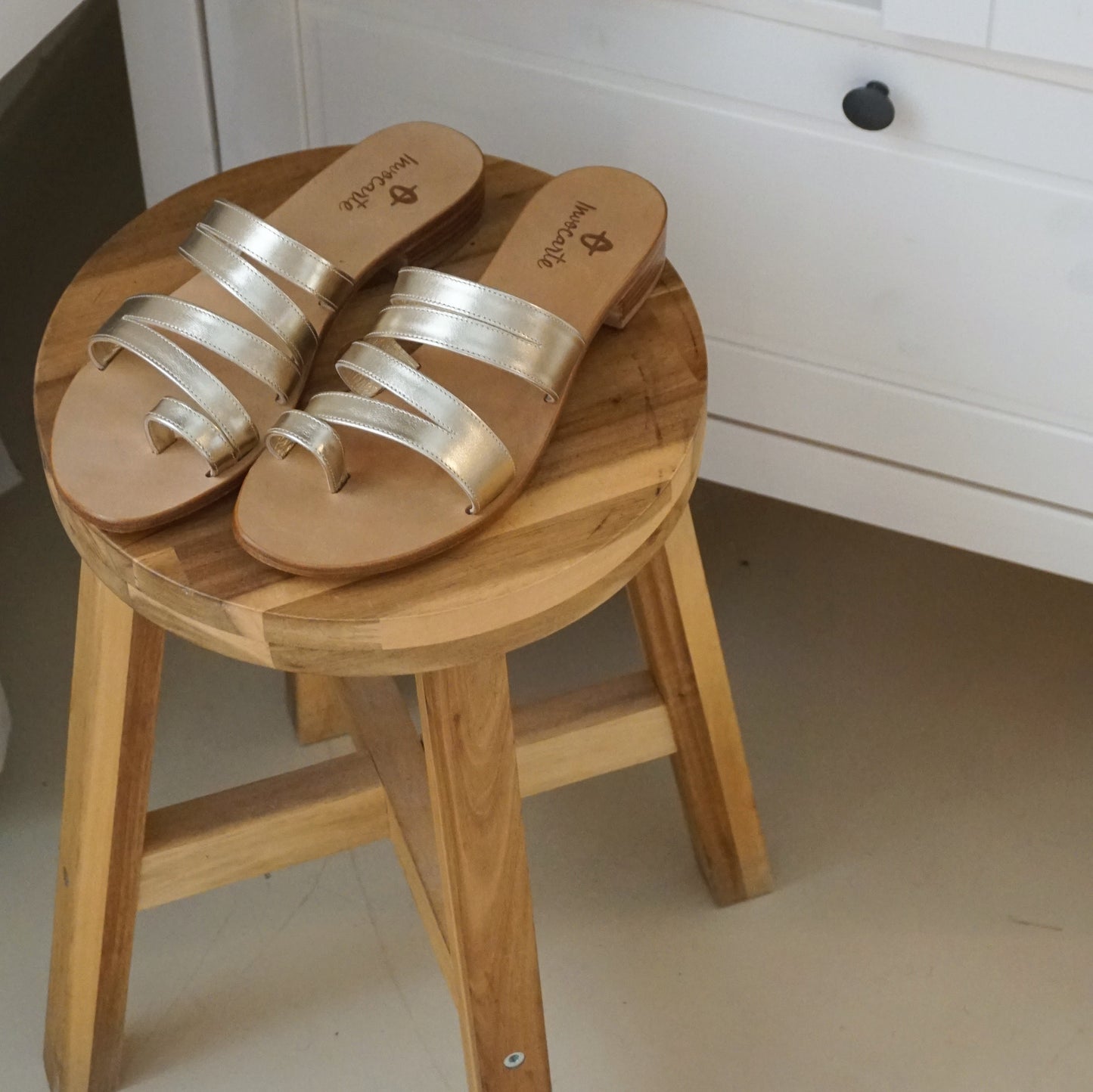 Golden Ralf sandals