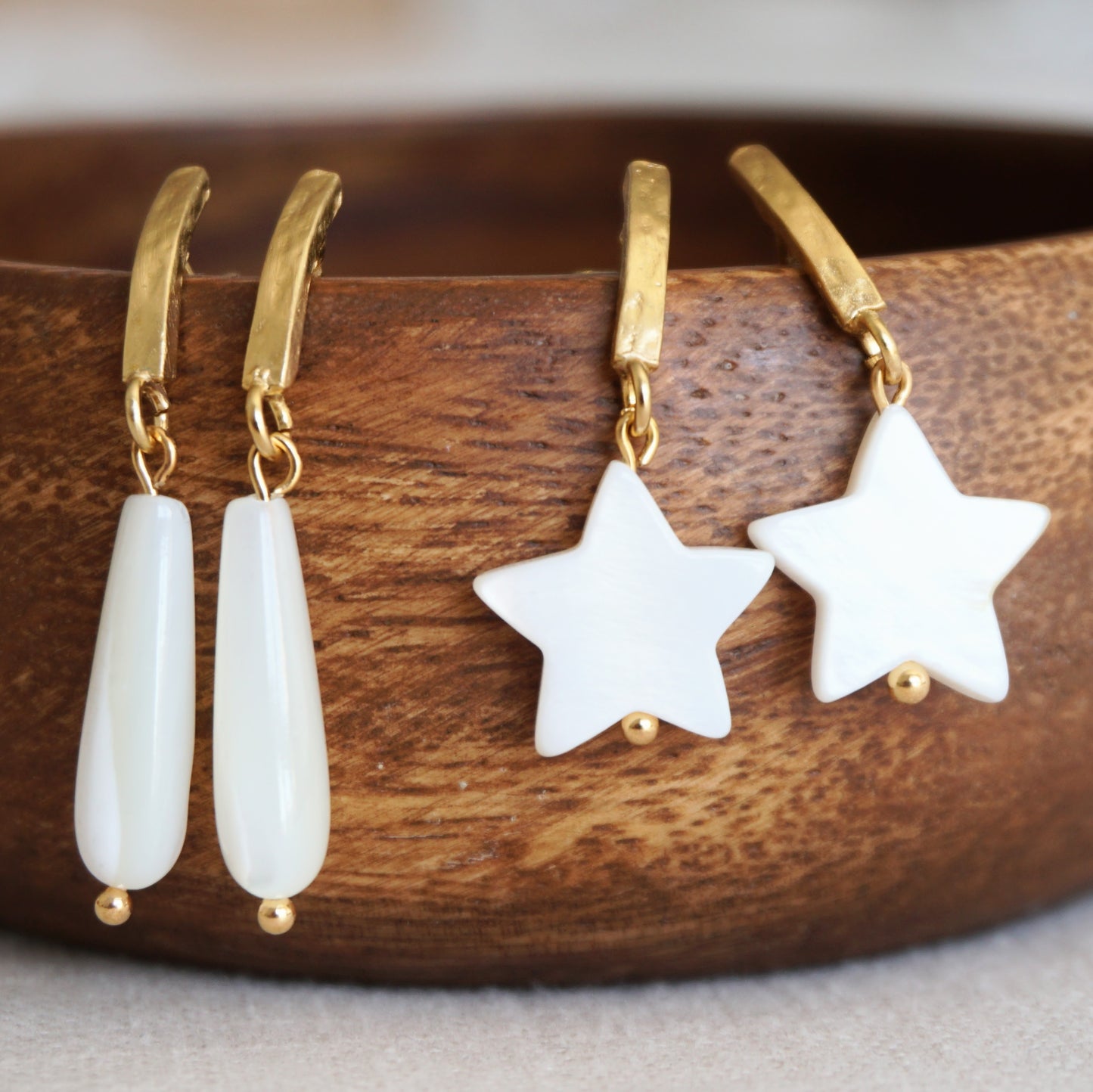 Orecchini Lacrima bianca