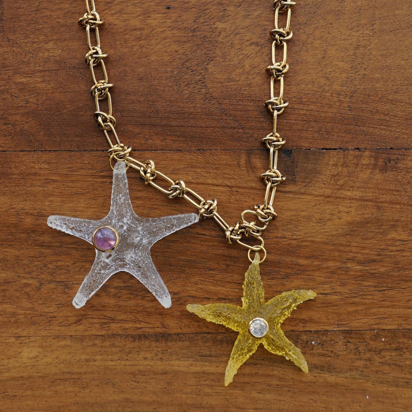 Necklace resin Starfish