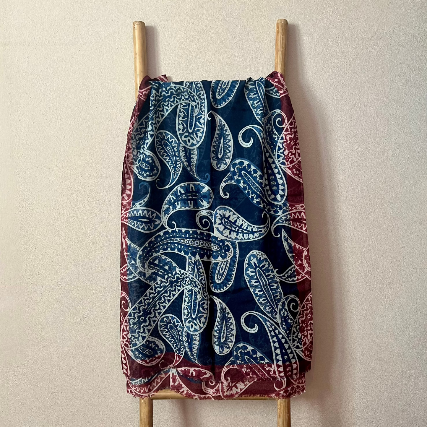 Fular 100% lana Paisley