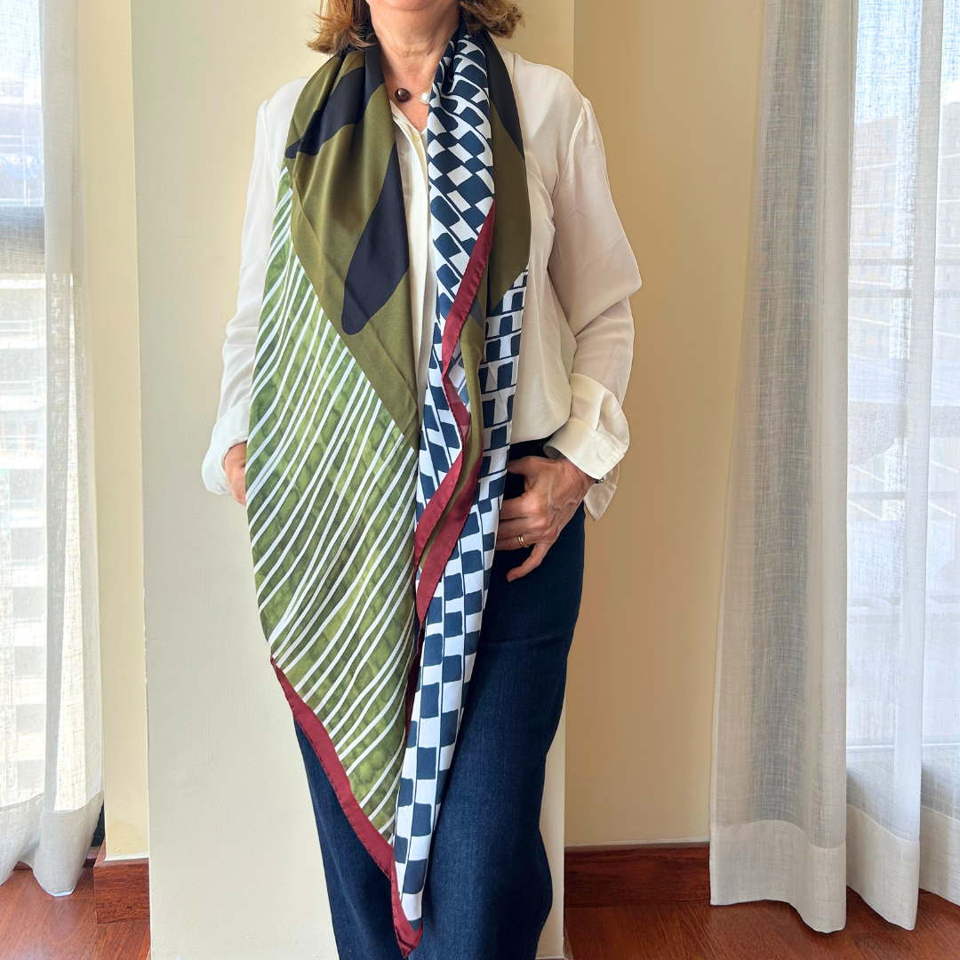 Maxi pañuelo seda