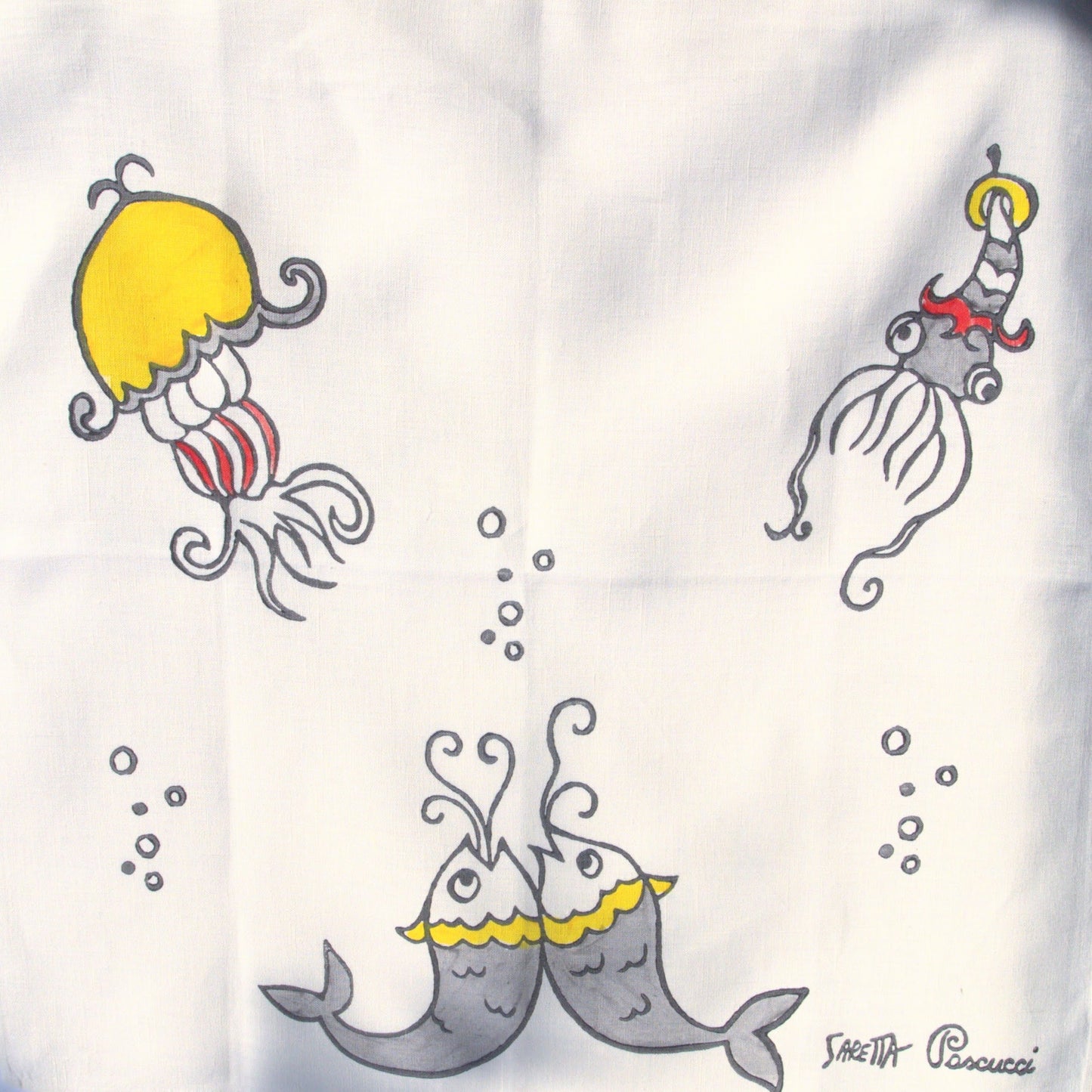Kitchen towel with different patterns