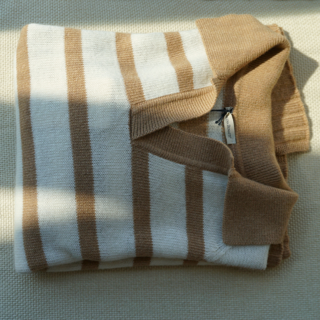 Maglia polo a righe
