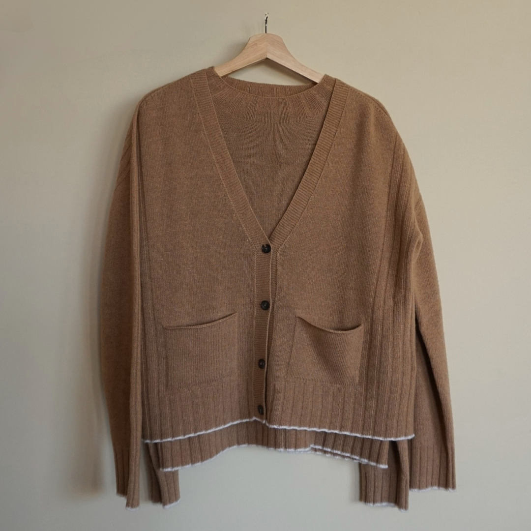 Cardigan cammello