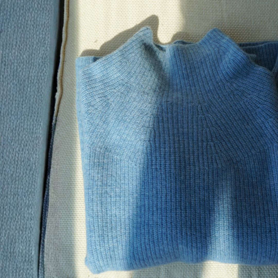 Jumper with funnel neck