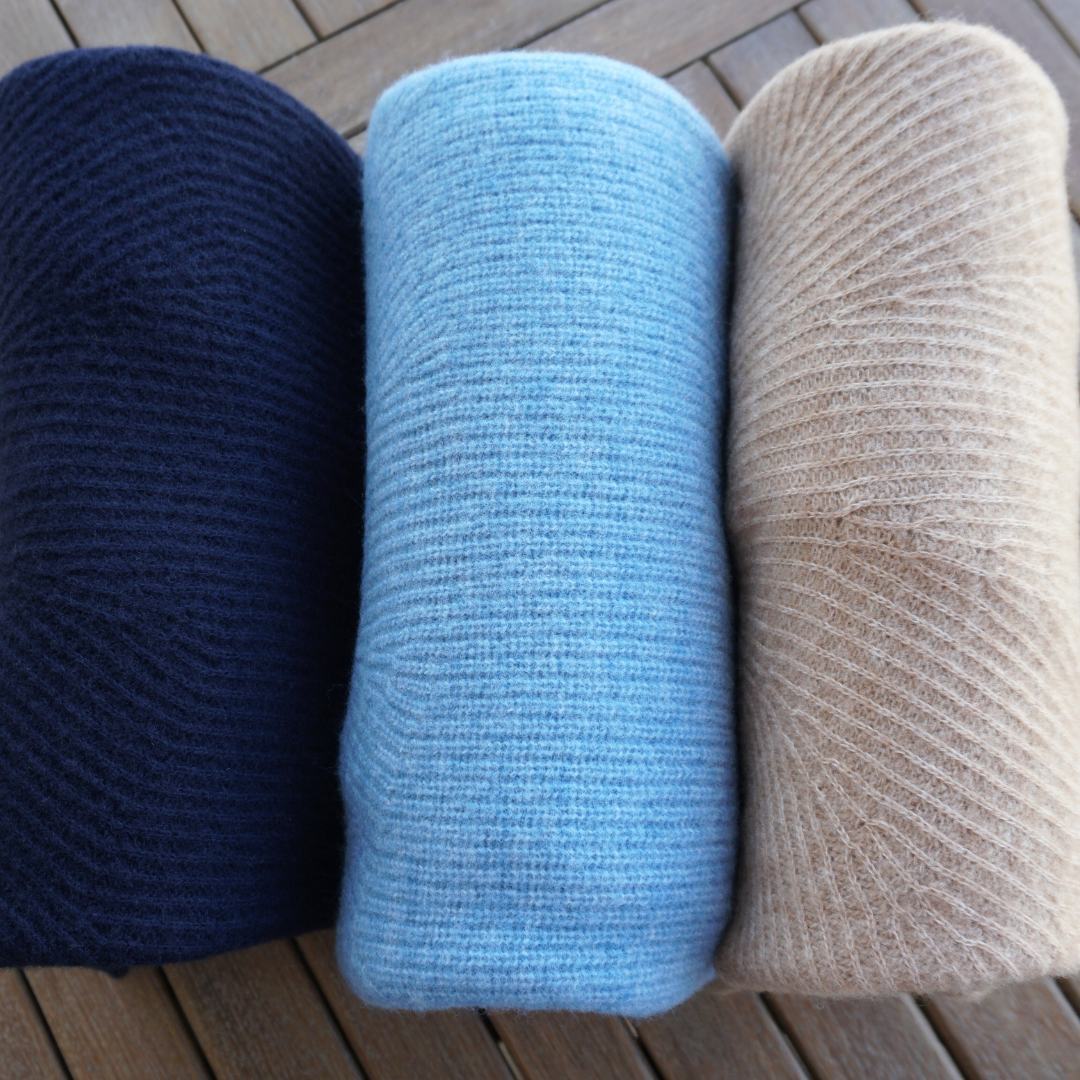 Jumper with funnel neck