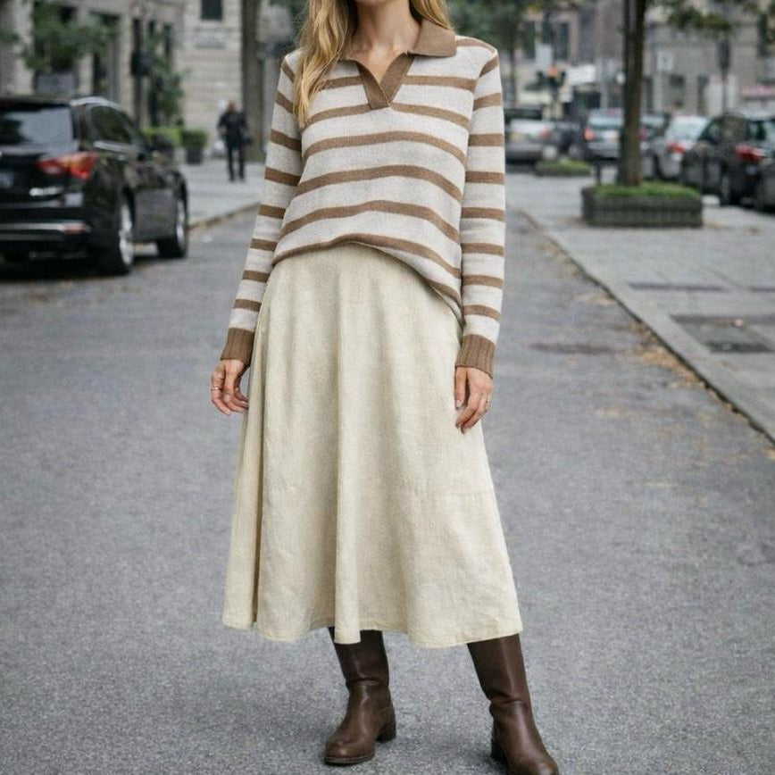 Gonna lunga in maglia