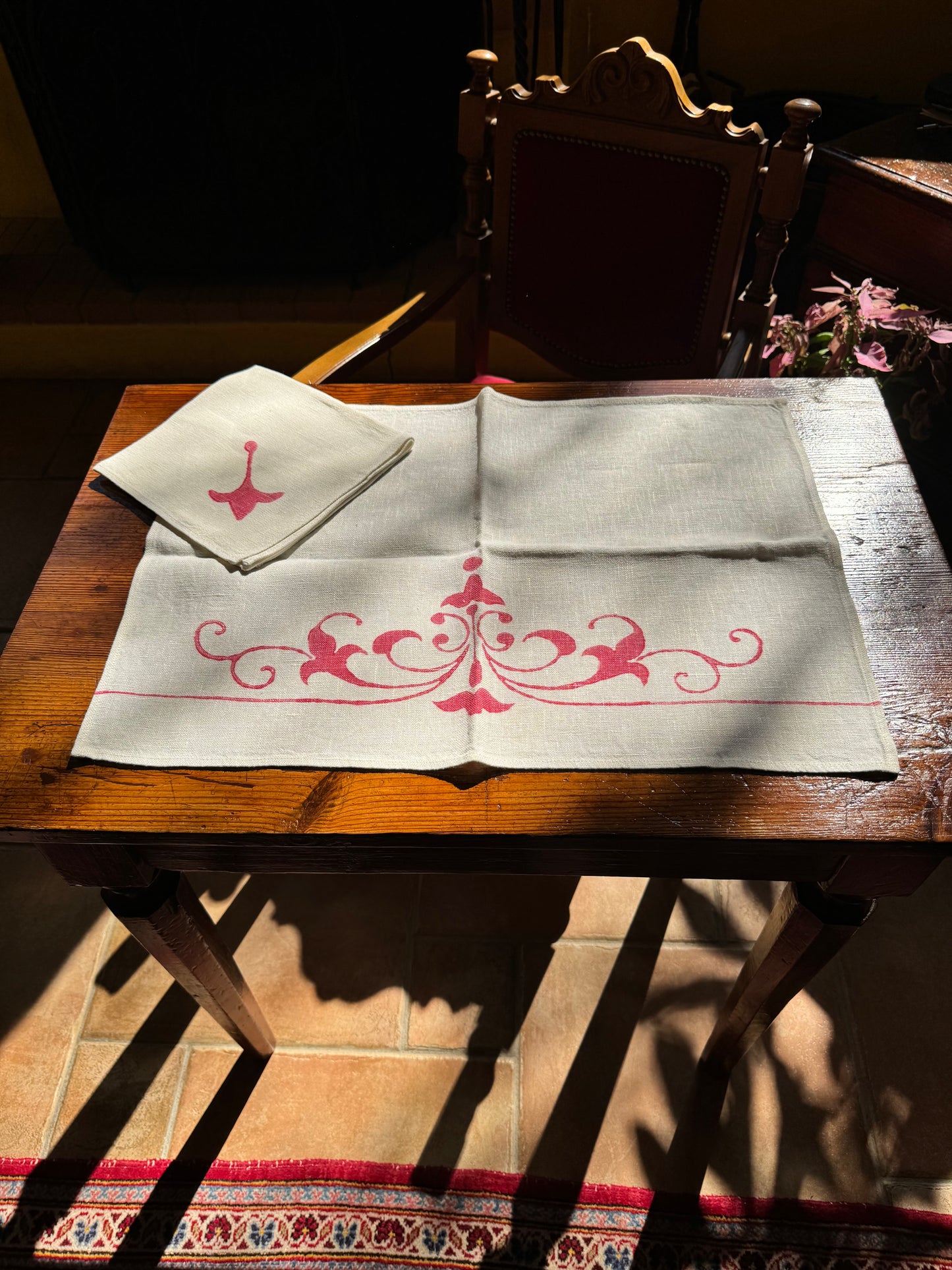 Mantel individual Verdiano con servilleta