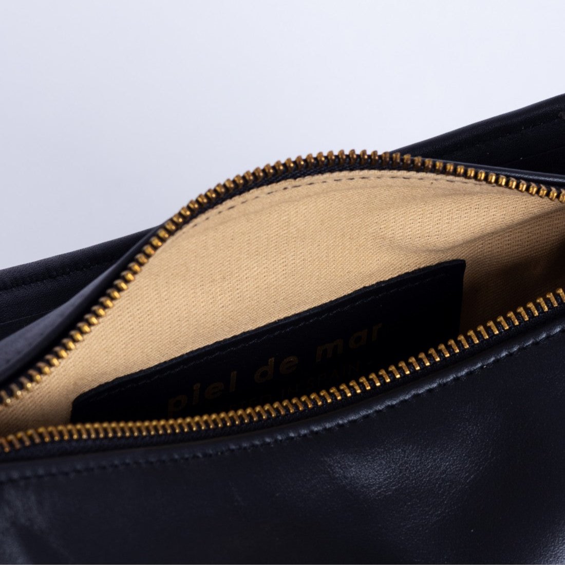 Bolso de piel Luna negro