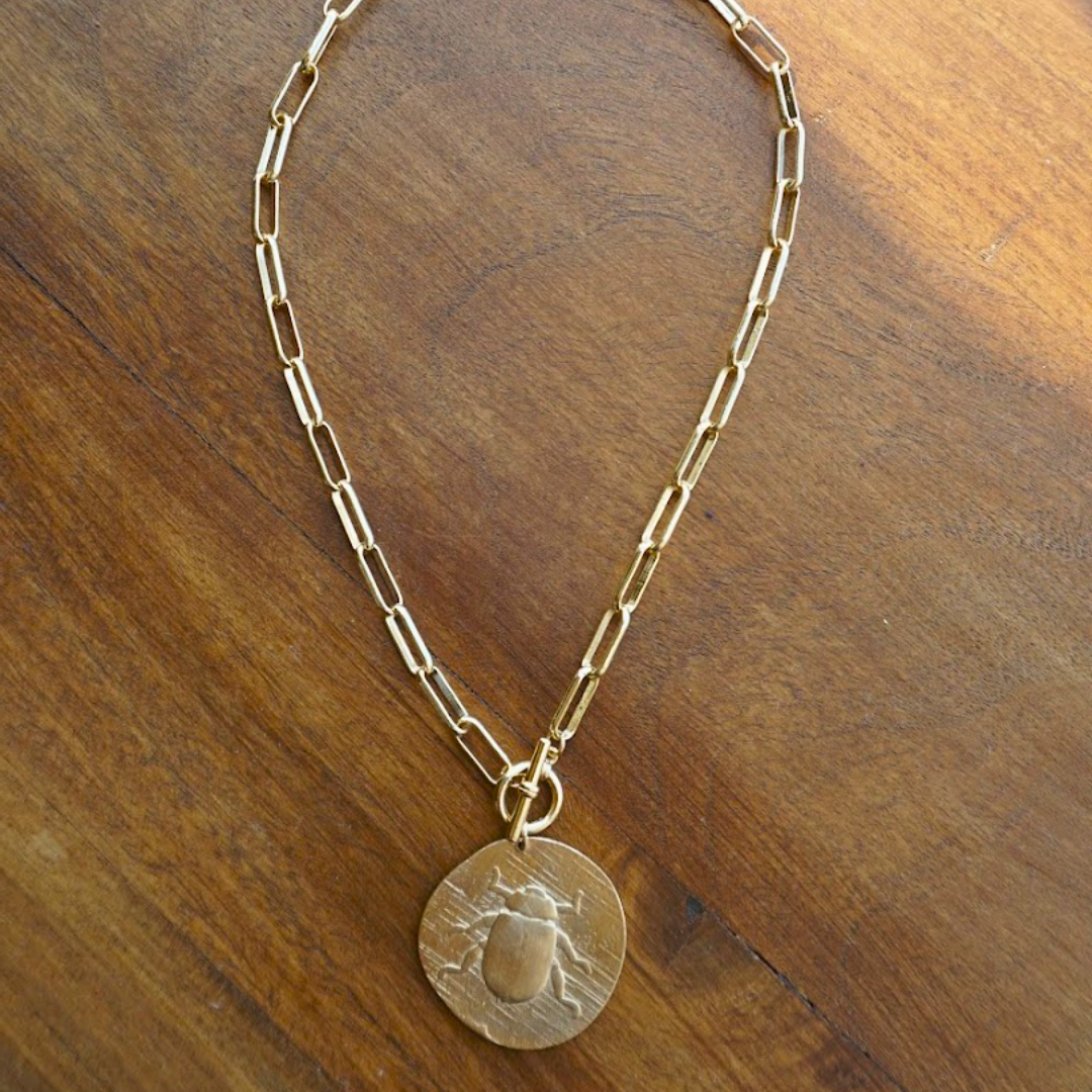 XL Beetle Link Necklace