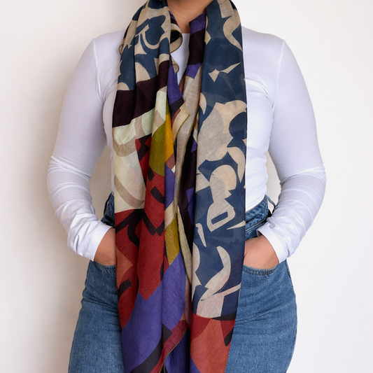Maxi Graphic scarf