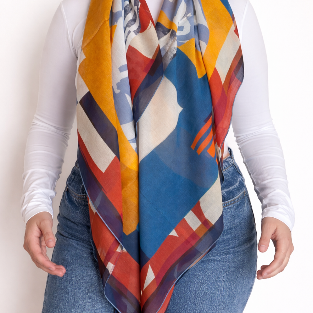 Maxi Graphic scarf