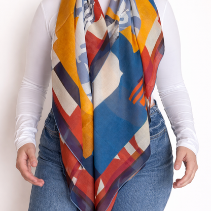 Maxi Graphic scarf