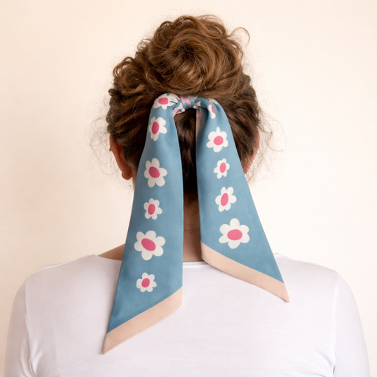 Twilly di seta piccolo fiori primavera