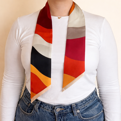 Small silk twilly Colour palette