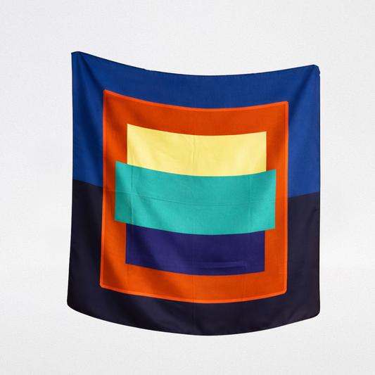 Foulard seta geometrico