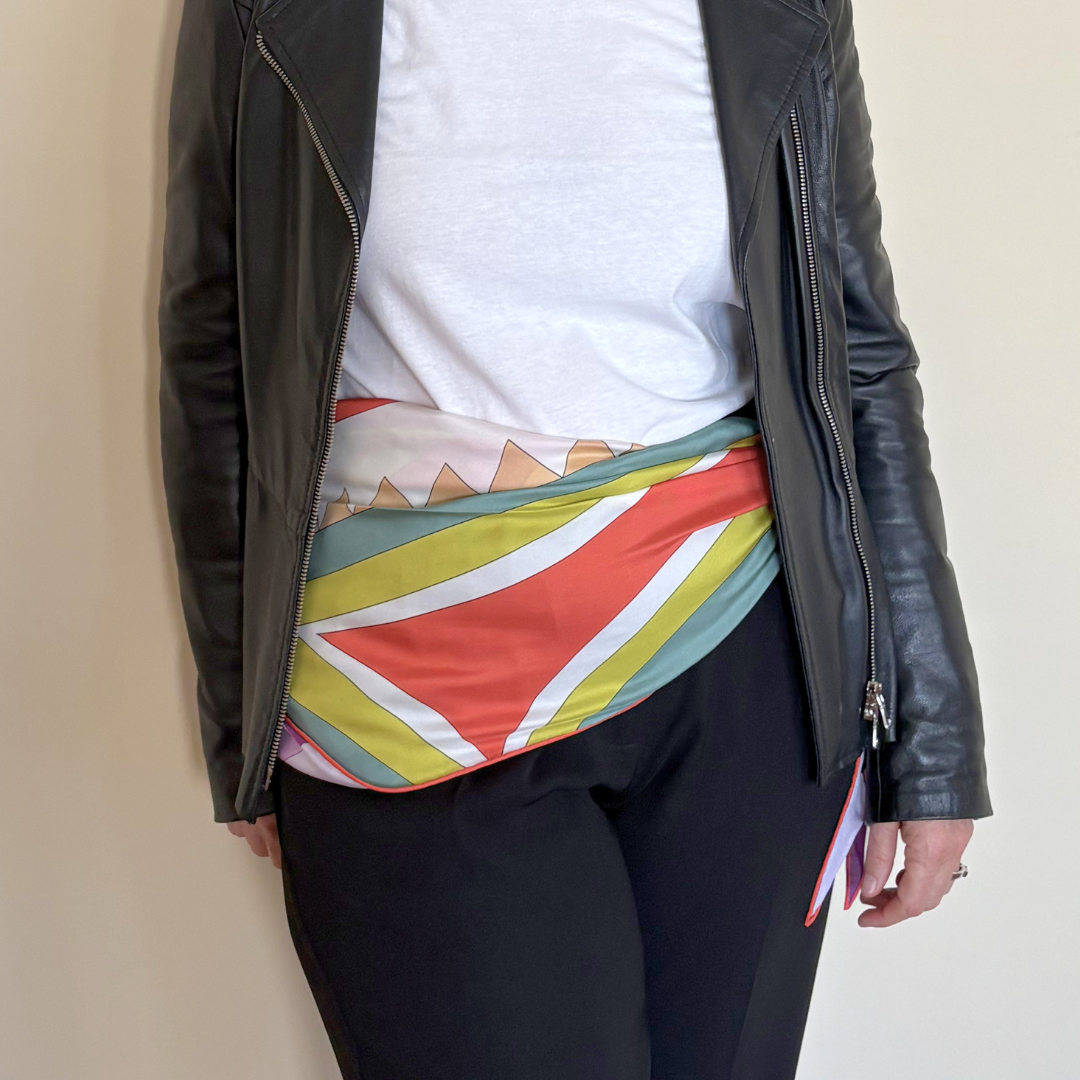 Kite silk twill scarf