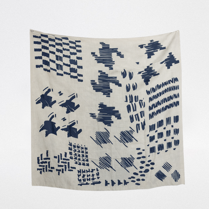 Maxi foulard lana Trazos