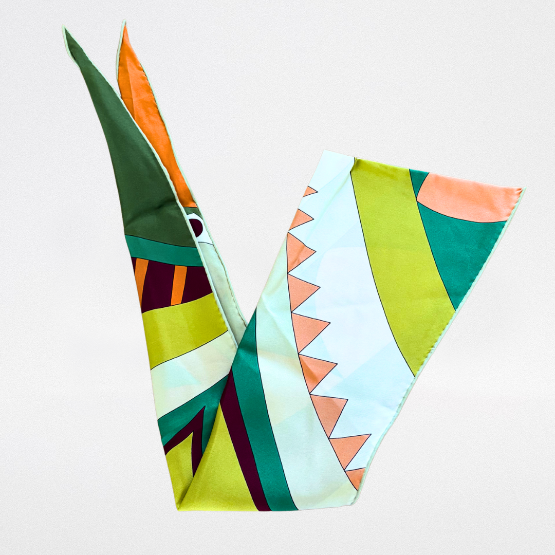 Kite silk twill scarf
