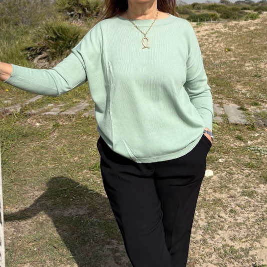 Lola's Quadrotto cotton jumper