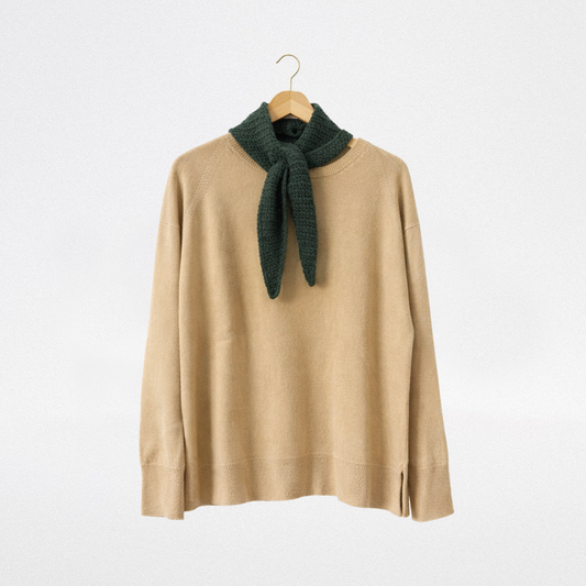 Triangolo all’uncinetto in alpaca