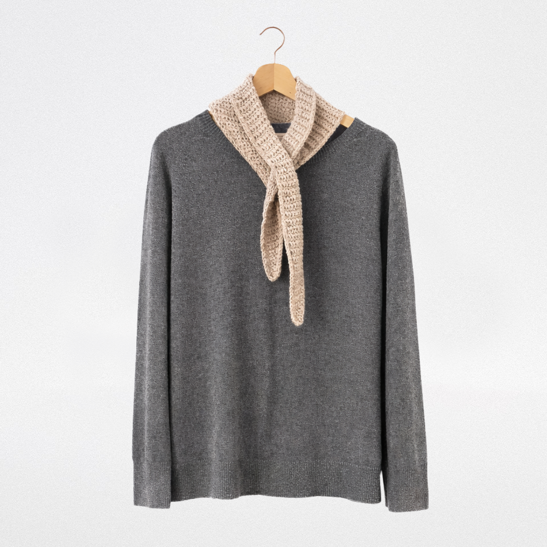 Alpaca crochet triangle