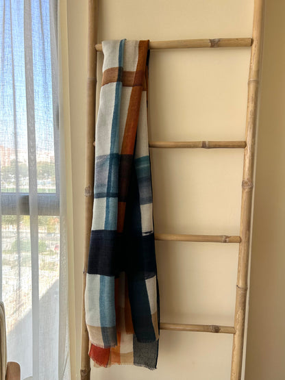 Fular 100% lana Pinceladas