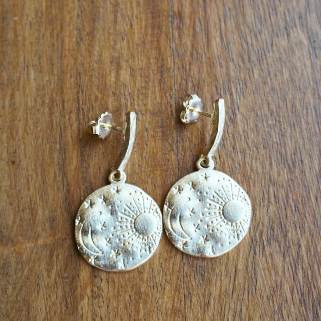Sun and Moon Earrings