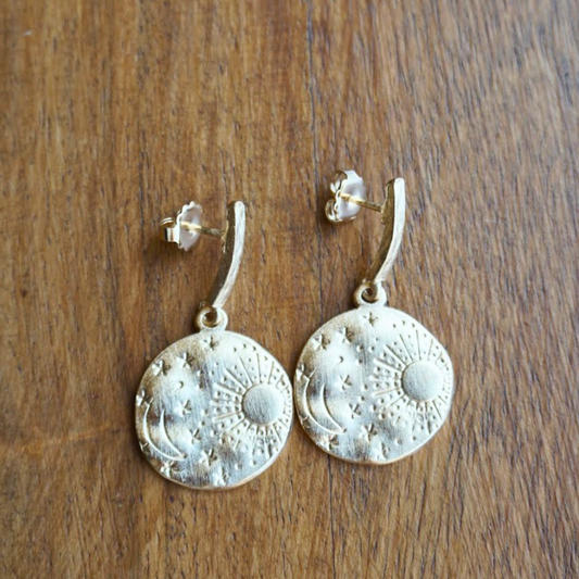 Sun and Moon Earrings