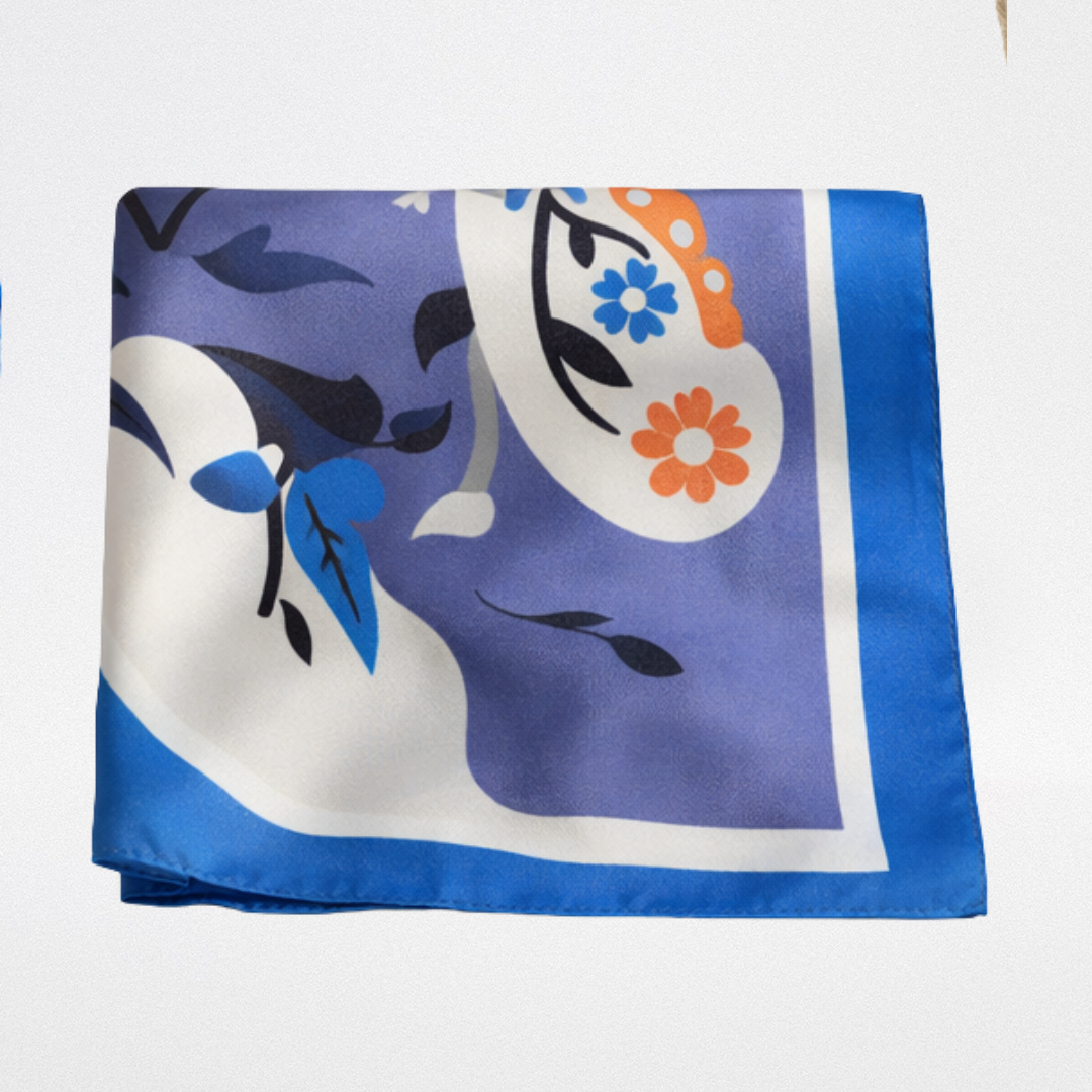 Mini pañuelo seda Insectos