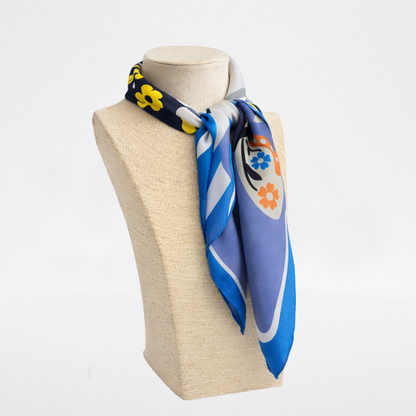 Mini pañuelo seda Insectos