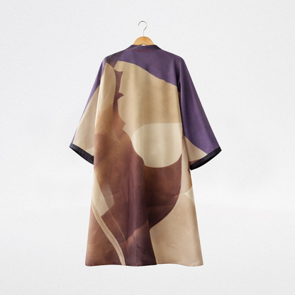 Kimono seda Manchas difuminadas