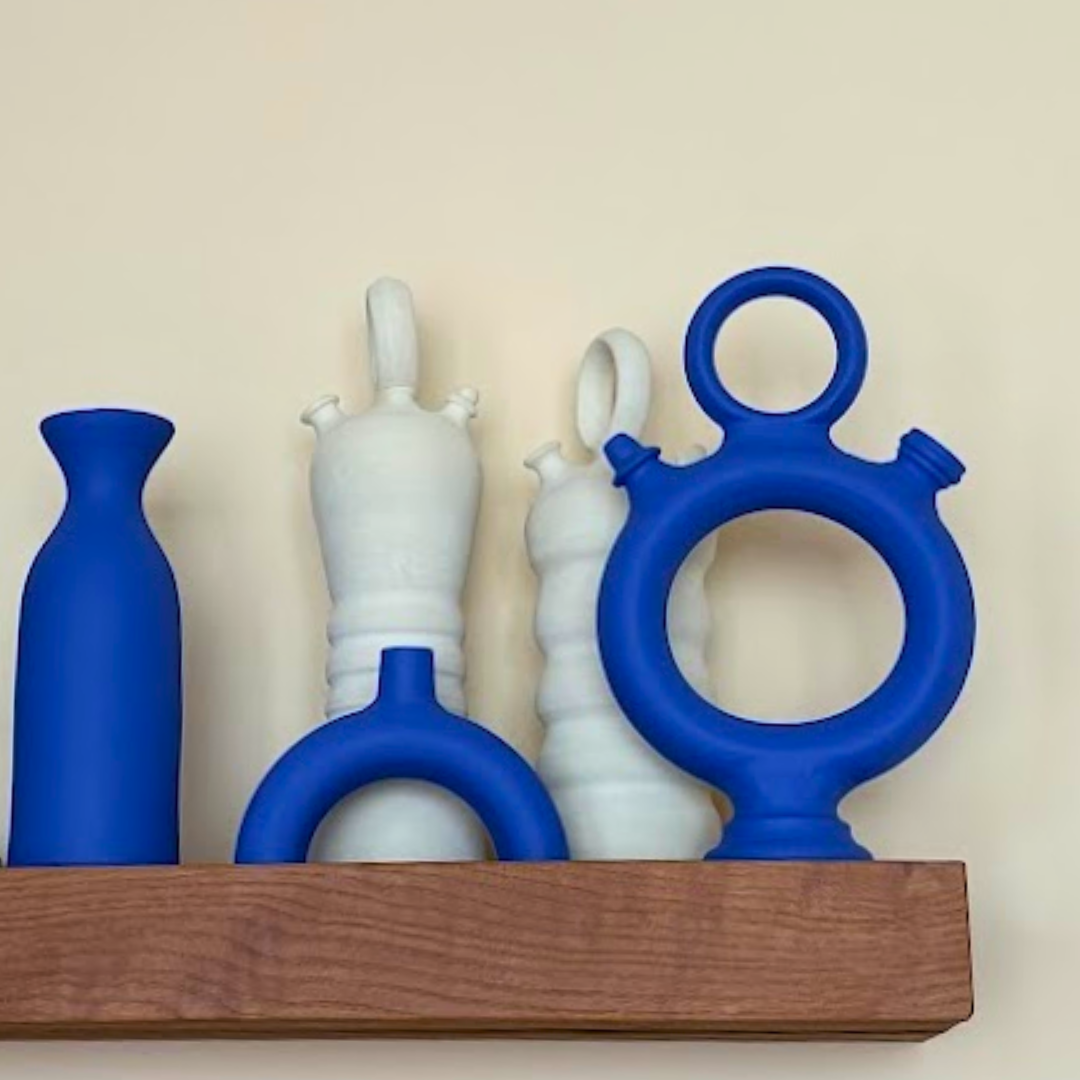 Botella Agua Decanter azul