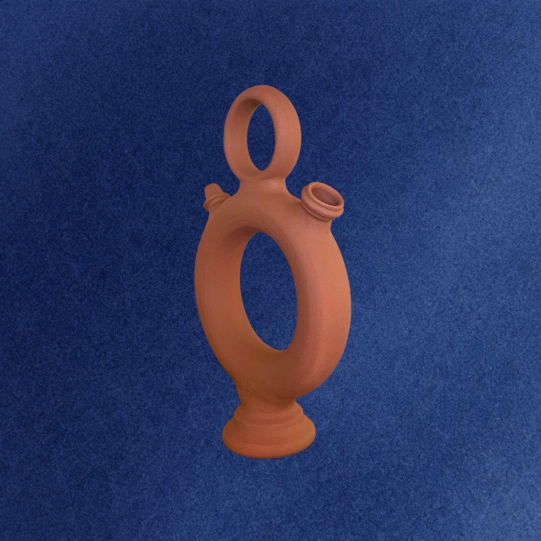 Botijo Rollo Grande terracota