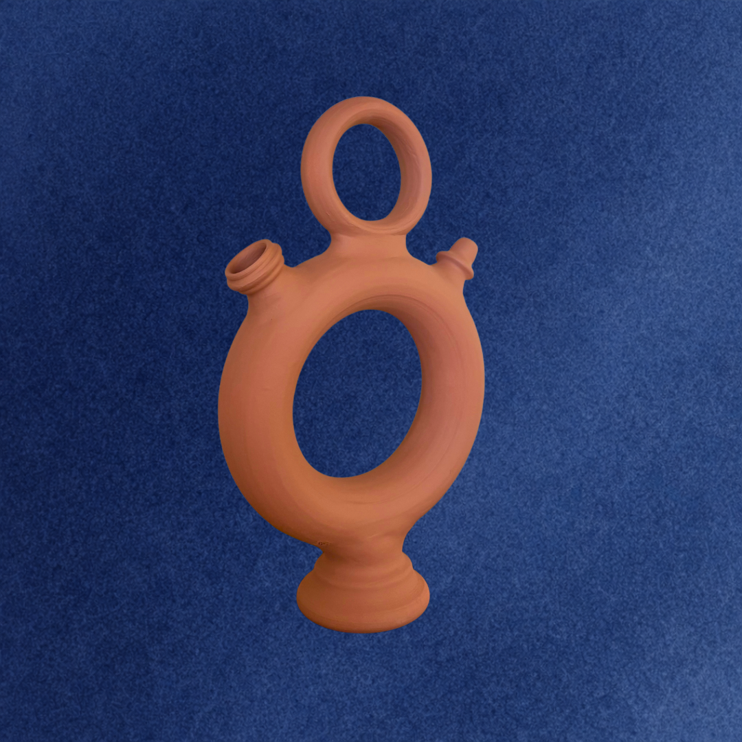 Botijo Rollo Grande terracota
