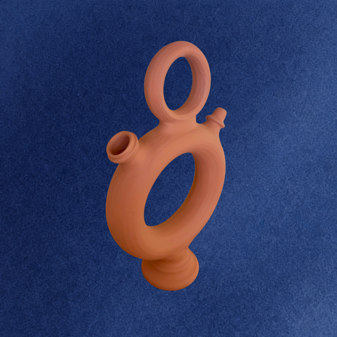 Botijo Rollo Grande terracota