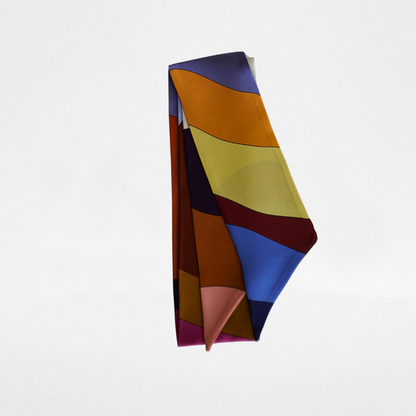 Small silk twilly Colour palette