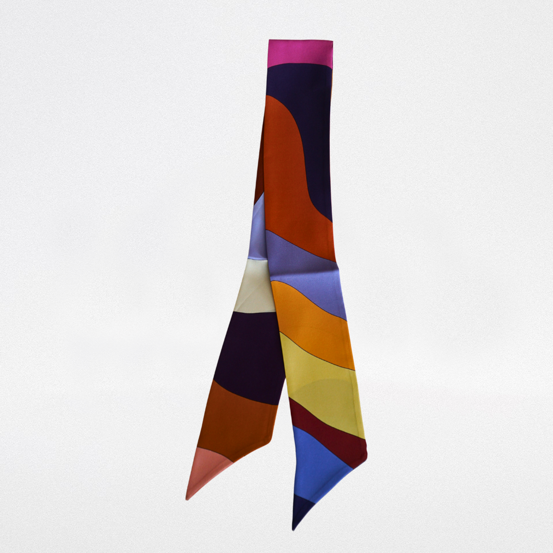 Small silk twilly Colour palette