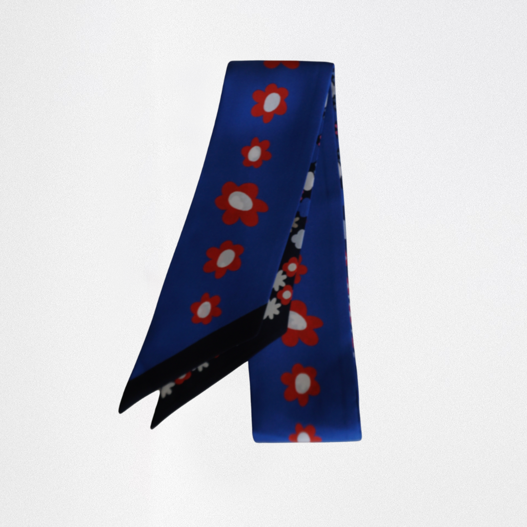 Small silk twilly spring flowers