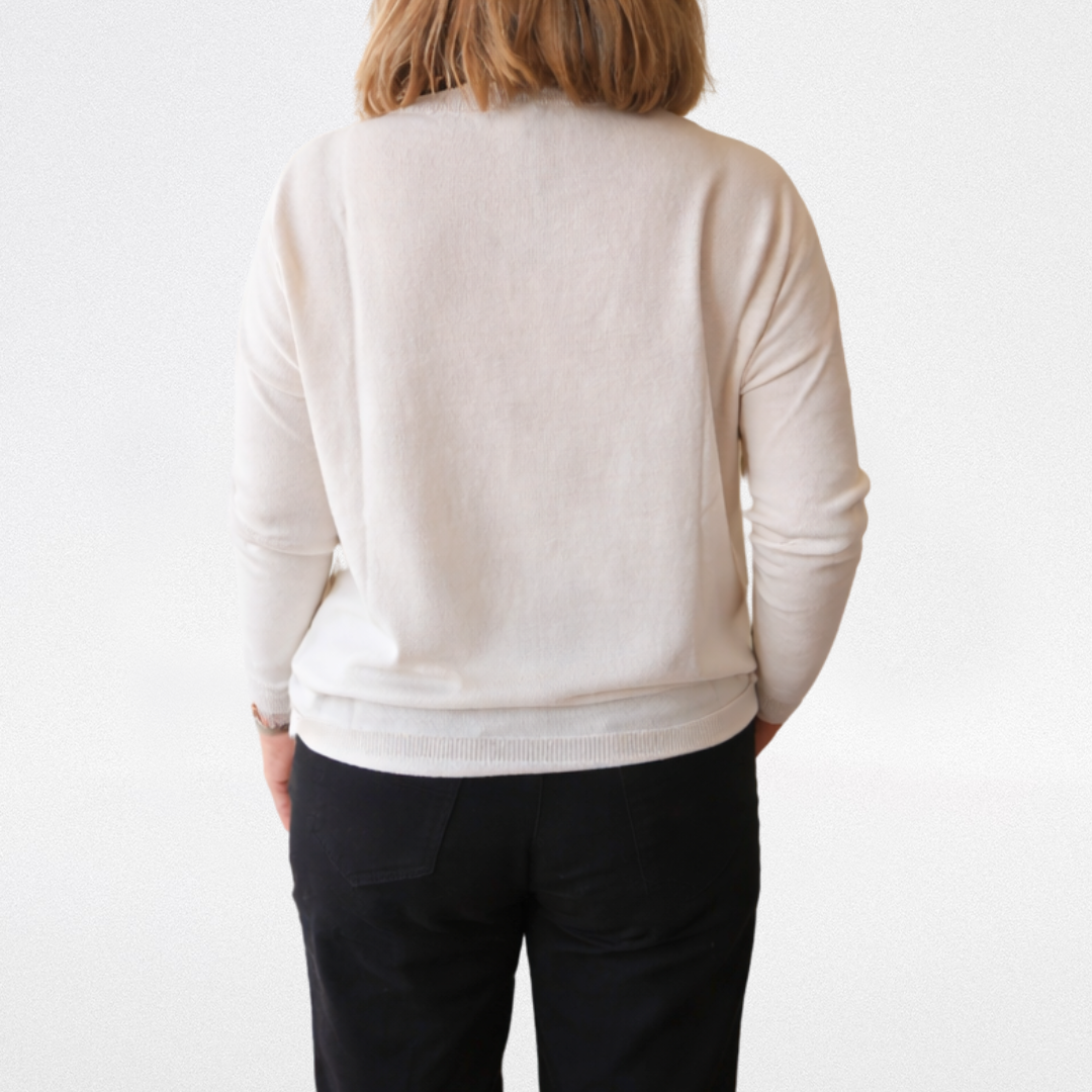 Lola's Quadrotto cotton jumper